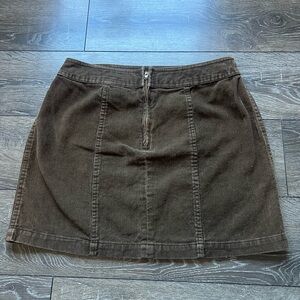 Vintage Y2K American Eagle Brown Corduroy Mini Skirt